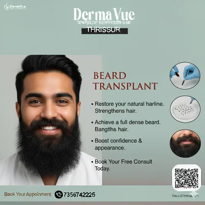 Beard Transplant Thrissur Mustache Facial Hair Implants Surgery